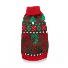 Pet Christmas Red Turtleneck Sweater